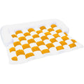 Cozy Luxury Dog Sofa Protector Cover Cream Square Plaid Print Pet Blanket with Customized LOGO Furniture Protector Mat
