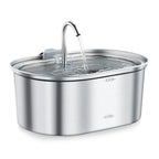 Best Seller OEM 3.2L Stainless Steel Cat Water Fountain Automatic Pet Water Dispenser with Charging Power Source