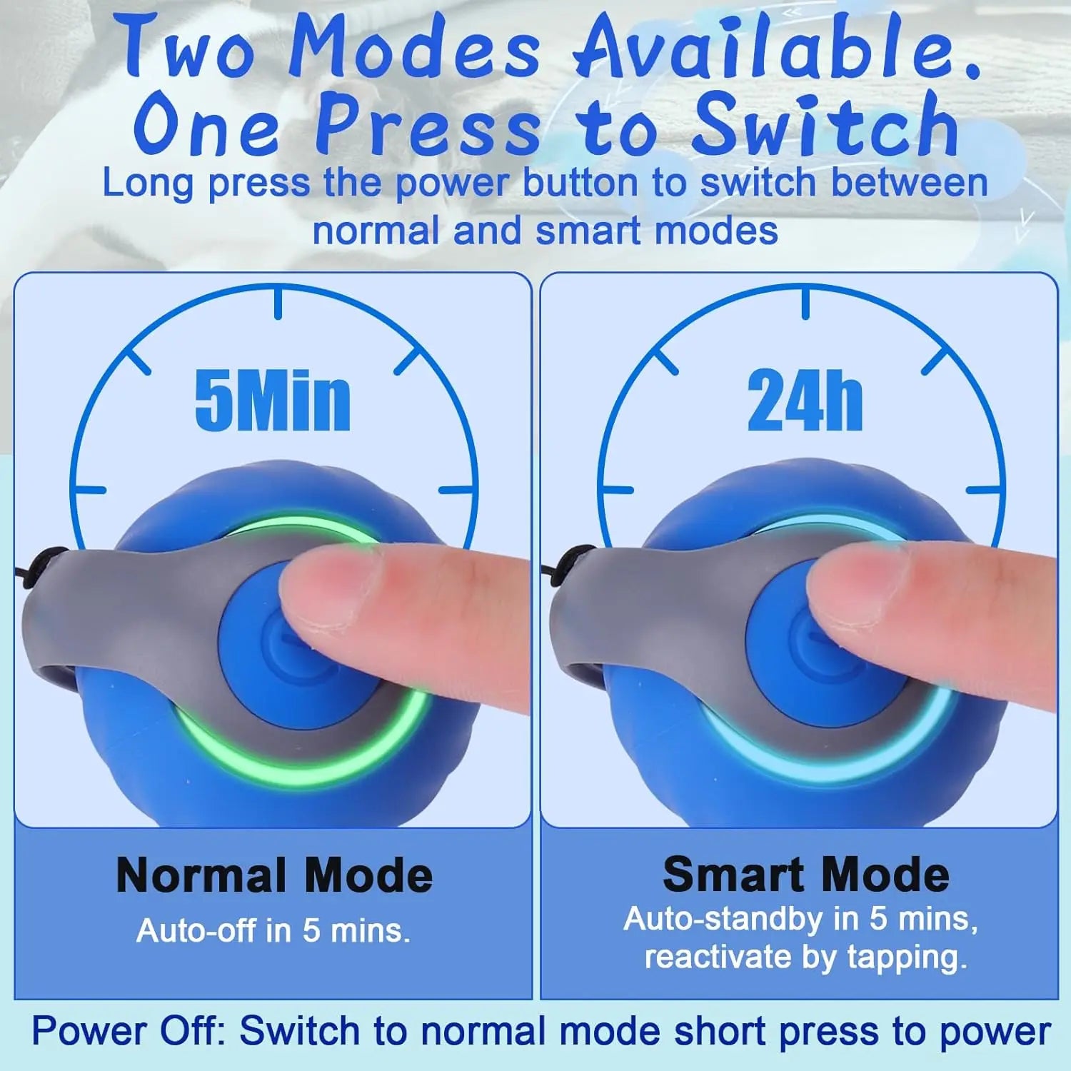 Automatic Interactive Cat Toy Ball for Indoor Cat Toys with 3 Tails 2 Speeds Rechargeable Rolling Ball for Cats with Bird Sound