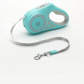 Automatic Retractable Nylon Pet Lead LED Light Dog Walking Leash Solid Pattern Plastic Traction Rope Designer Dog Walking Gear