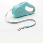Automatic Retractable Nylon Pet Lead LED Light Dog Walking Leash Solid Pattern Plastic Traction Rope Designer Dog Walking Gear