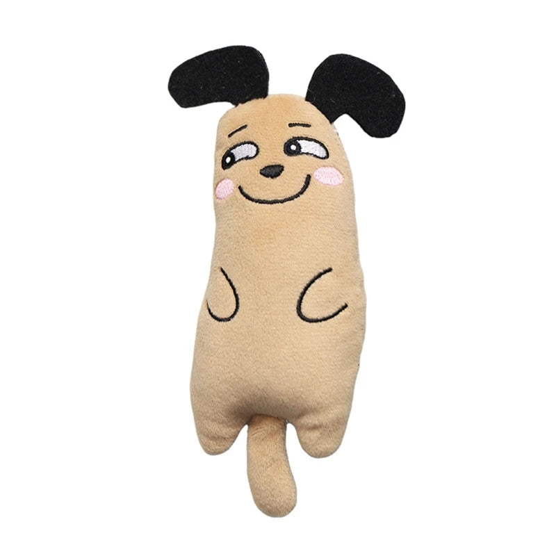 Teeth Grinding Catnip Cat Toys Funny Interactive Plush Toy Interactive Bite Resistant Cat Chew Toy Cat Kitten Entertaining