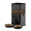 2026 NEW OEM 4/6L Automatic Dog Feeder With Camera Dual Bowls Pet Food Bowl Voice Recording Smart Pet Feeder With Camera Tuya