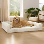 Orthopedic Pet Bed for Large Sized Dogs Waterproof Memory Foam with Removable Egg-Crate Foam Non-Slip Bottom Pet Couch Sofa