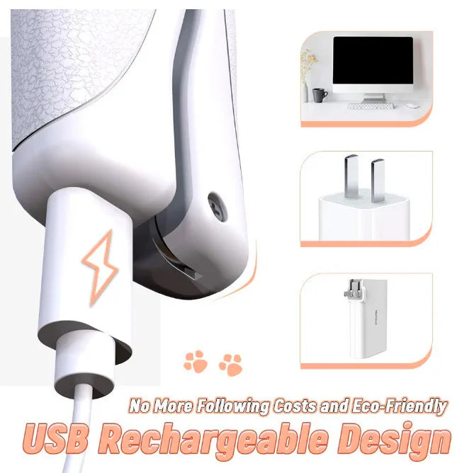 Dog Pets Nail Clippers Trimmers with Safety Guard Cutting Nail File Sharp Blade USB Charging LED Professional Pet Grooming Tools
