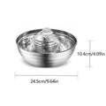 2L/67oz Automatic Dog Water Fountain Stainless Steel Pet Fountain Dog Water Dispenser with Quiet Pump Cat Fountain Dog Products