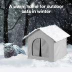 Cozy Outdoor Shelter for Cats Waterproof Rainproof & Bite-Resistant Tent with Large Space Foldable Cat House