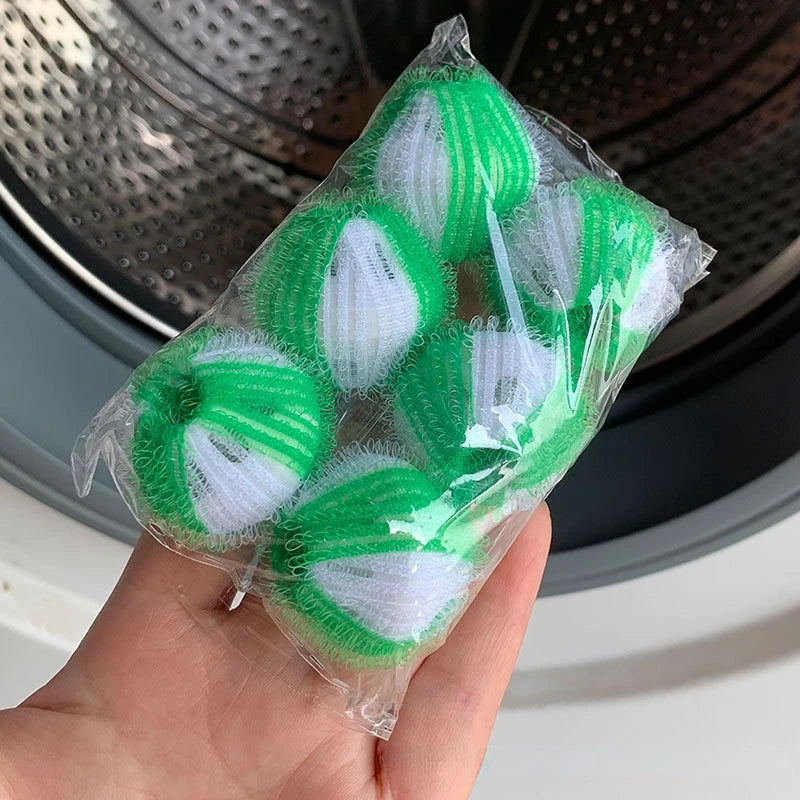 6 Pack Pet Hair Remover Catcher Washer Dryer Balls Washing Machine Laundry Ball Pet Hair Remover for Washing Machines