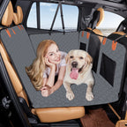 Extended Dog Car Seat Cover Car Bed Pet Backseat Cover Waterproof and Anti-Slip Pet Mat for Car SUV Truck Dog Products