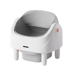 Custom Open-Top Automatic Cat Litter Box Self-cleaning Litter Box for Cats APP Control Odor-Free Waste Disposal with Trash Bags