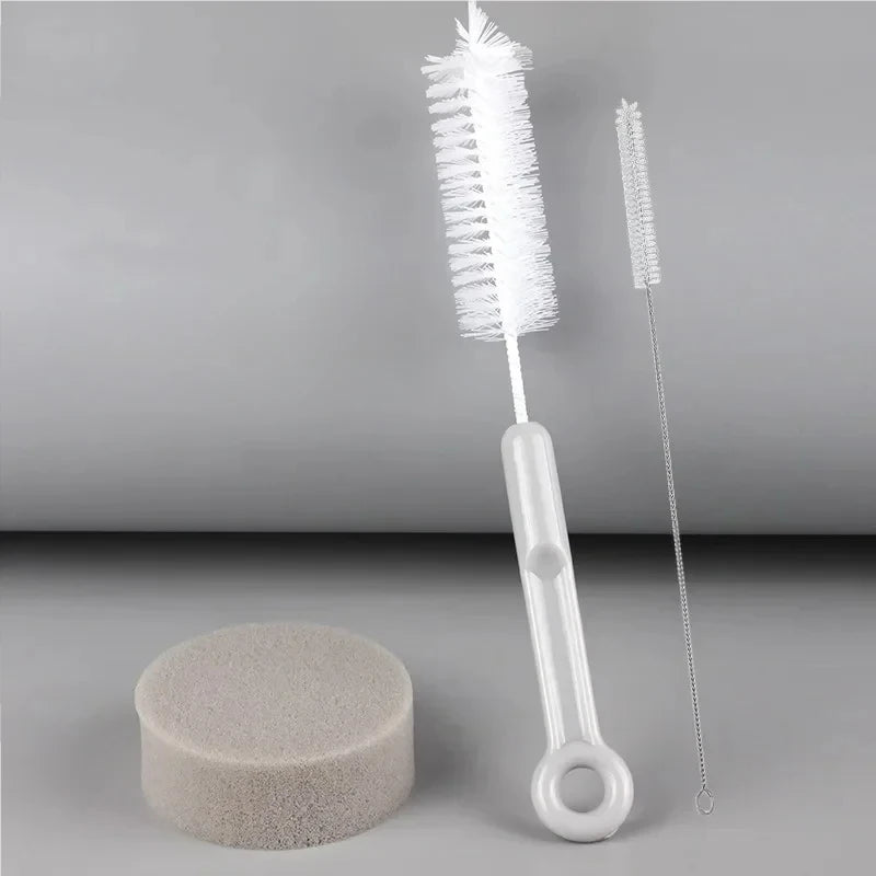Portable 2 in 1 Cat Water Fountain Accessories Cleaning Brush Set with Pump Pipe & Nozzles for Easy Maintenance