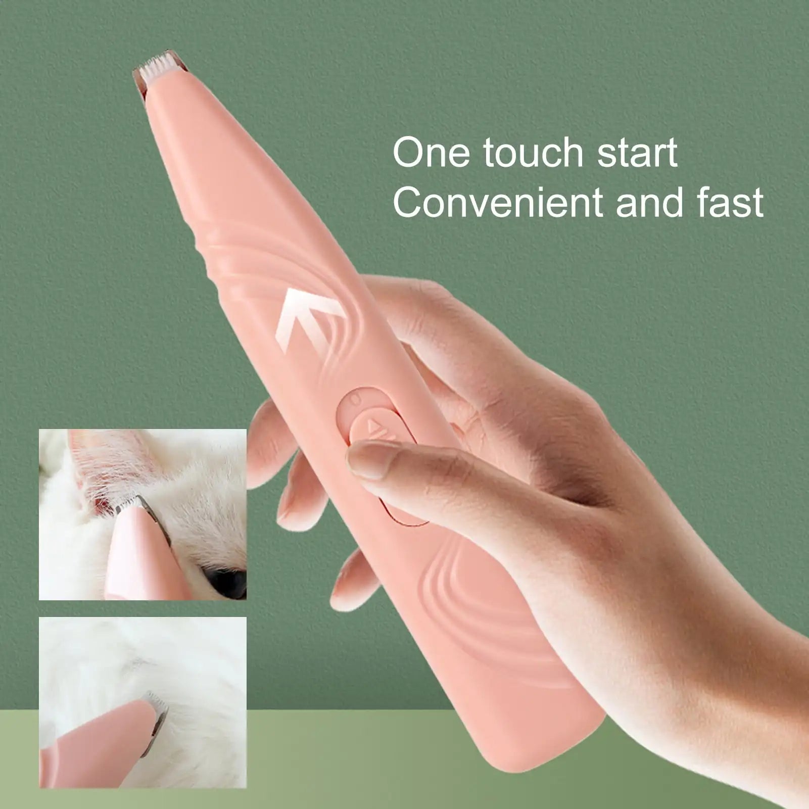 Pet Hair Cutter with LED Light Pet Dog Cleaning Kit Cat Paw Hair Clipper Shaver Dog Paw Cleaner Dog Products