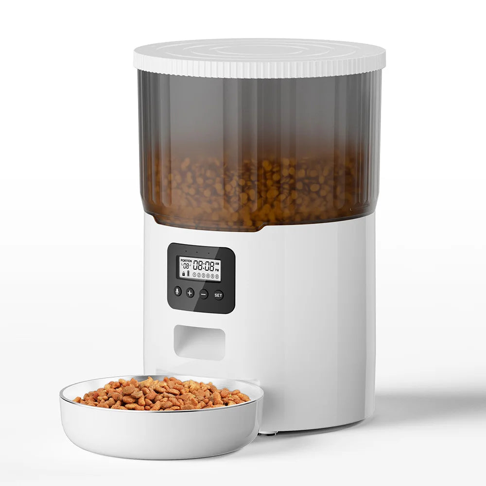 OEM 4L Automatic Cat Feeder Button Control Smart Cat Feeder Slow Pet Food Dispenser Time Seting Smart Pet Feeder Manufacturer