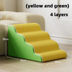 Wholesale Dog Stairs Cat Ramp Ladder Pet Stair with Memory Foam Sponge for Bed & Sofa Removable Washable Training Stairs