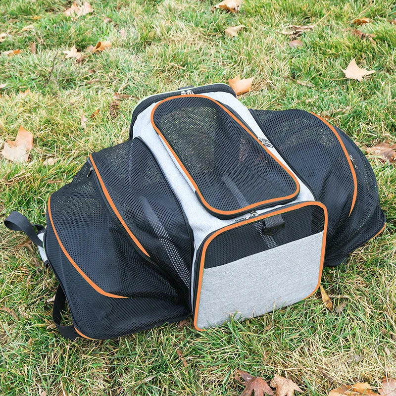 Soft Cat Handbag Pet Carries Bags 2 Sided Expandable Carrier Breathable Net Pet Outdoor Travel Shoulder Bags Cat Products