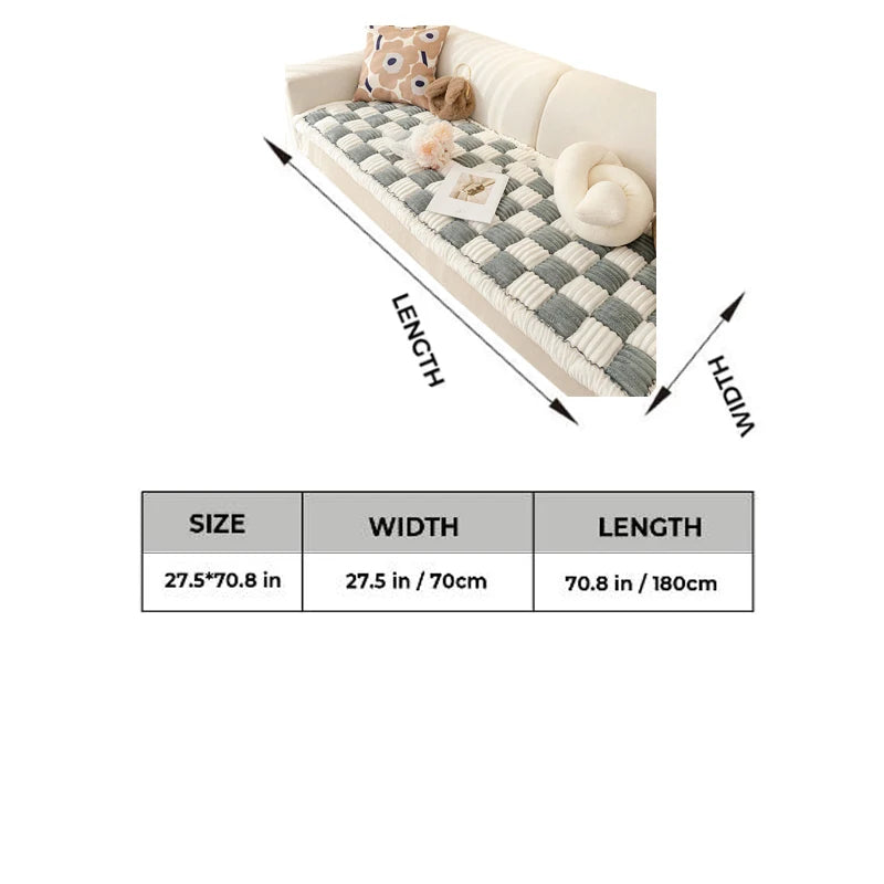 70*180cm/27.5*70.8in Luxury Thicken Cat Sofa Protector Washable Slip Protective Couch Cover Cat Pad Dog Sleeping Bed Cat Mat