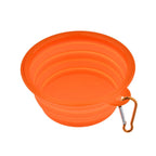 Large 1000ml Collapsible Silicone Pet Bowl Portable Outdoor Travel Dog Cat Food Container Feeder Dish Durable Plastic Puppy Bowl