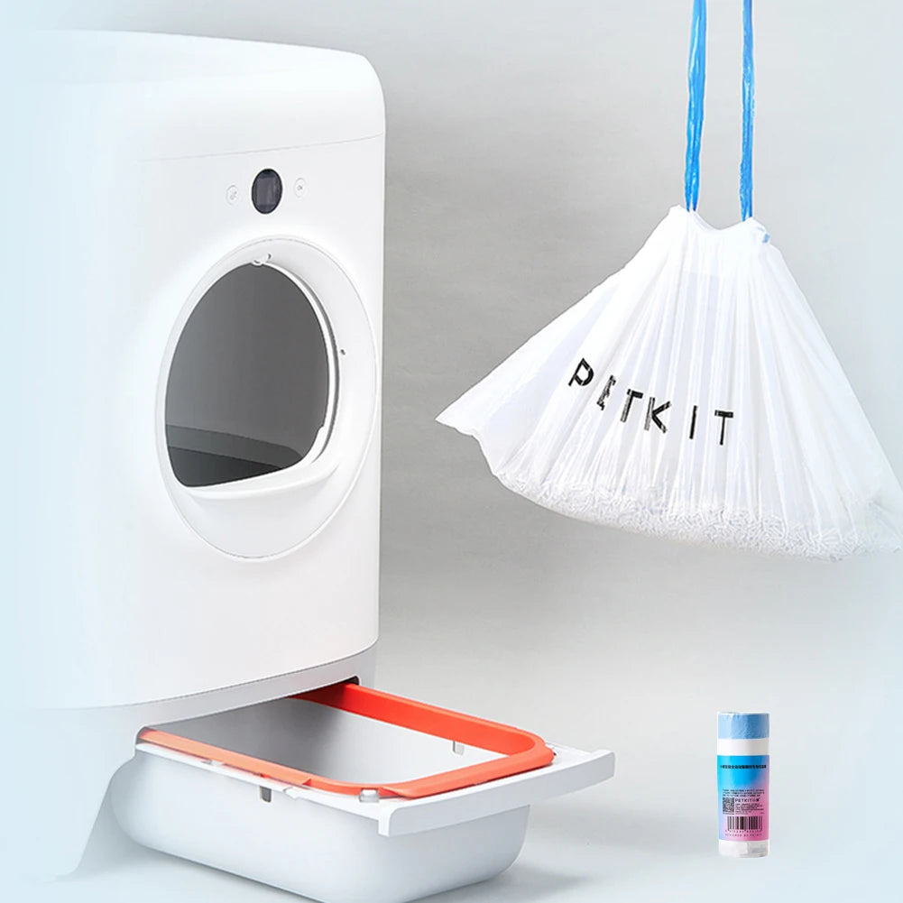 Pet Poop Bags for PETKIT Automatic Self Cleaning Cat Litter Box Litter Bags with Handle Dirty for Cats Toilet Pet Garbage Bags