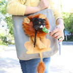 Lion Shape Cat Carrier Bags Adjustable Zipper Outdoor Pet Shoulder Bags Puppy Slings Bag Canvas Tote Pouch Cat Products