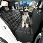Extended Dog Car Seat Cover for Back Seat Extra Larger with Safety Belt Hard Bottom Car Back Seat Extender Dogs Fit for All Cars
