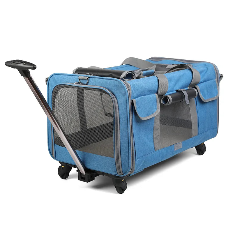 Foldable Pet Cat Bag Tie Rod Bag Large Capacity Pet Carrier Bag Breathable Comfortable Portable Pet Dog Carrier Cat Dog Products
