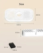 4pcs Replacement Filters for Wireless Cat Water Fountain 2.8L/95oz Automatic Pet Water Fountain Replacement Filters