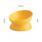 Elevated Cat Food Bowl 5 Oz Ceramic Raised and Tilted Water Bowl Anti Vomiting and Protect Pets' Spines Dishes for Small Dog Cat