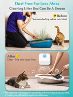 5200mAh Smart Cat Odor Purifier for Cat Litter Box Deodorizer Pet Toilet Air Purifier Dog Pet Toilet Deodorant Cat Products