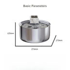 New Factory OEM Stainless Steel Smart Pet Water Dispenser 7L Large Capacity Dog Bowls Automatic Cat Water Fountain for Multi-Cat