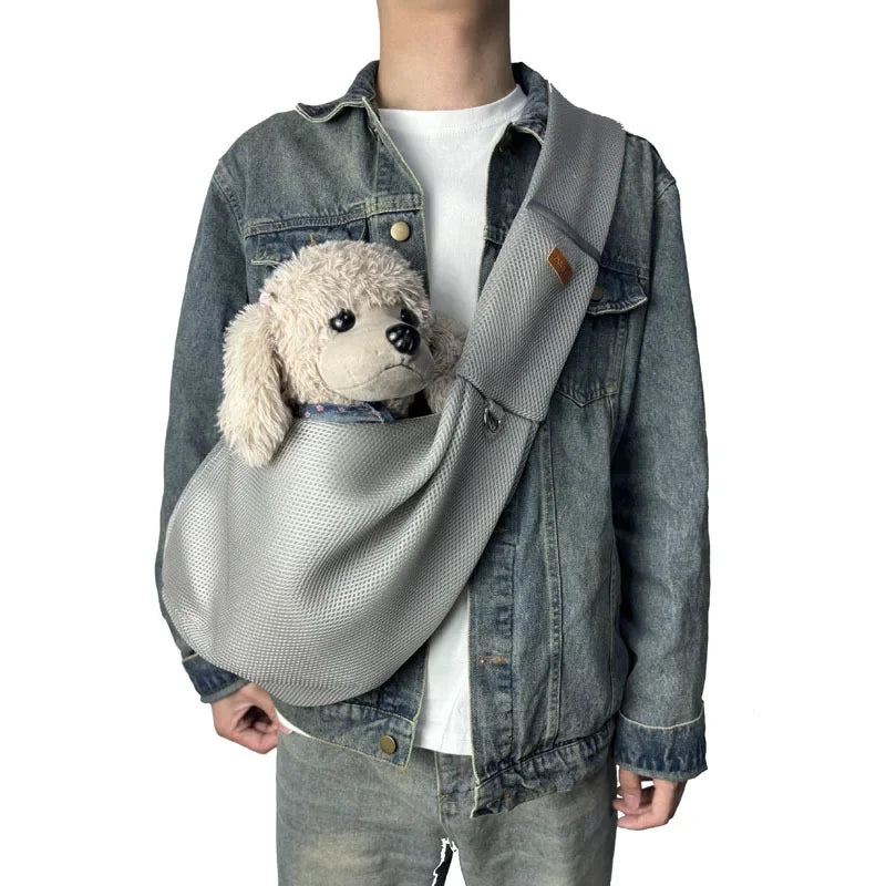 Comfortable Pet Dog Carrier Bag Crossbody Pet Shoulder Bag Outdoor Travel Portable Cat Puppy Sling Pet Supplies