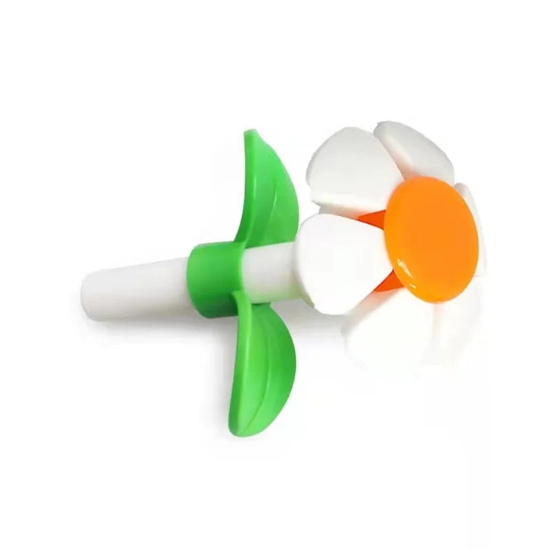 Handmade Plastic Flower Water Tap for Pet Drinking Fountain Replaces Bowl Dispenser Provides Fresh Water for Cats and Dogs