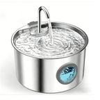 Cat Water Fountain Stainless Steel 108oz/3.2L Automatic Pet Water Fountain for Cats/Dogs Indoor Metal Cat Fountains for Drinking