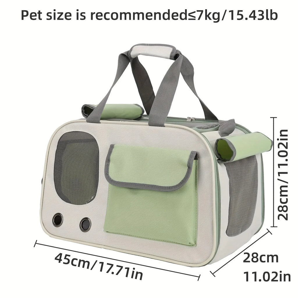 Portable Single Shoulder Space Capsule Pet Carrier Bag Ventilated Foldable Backpack for Small Cats Dogs Travel Cat Carrier Bag