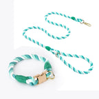 Large Medium Small Dog Products Personalized Pet Bow Tie Color Gradient Collar Metal Buckle Alloy D-Hook Polyester Cotton