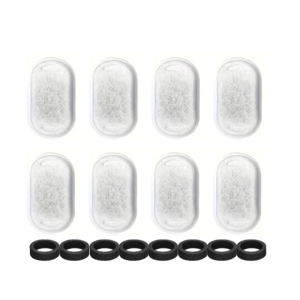 8pcs Automatic Cat Water Dispenser Filters Cartridge for Pet Cat Water Feeding & Watering Supplies Accessories