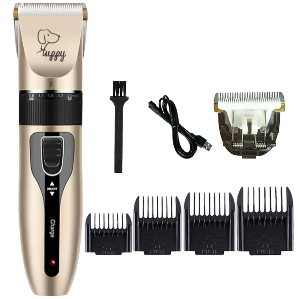 Electronic Pet Grooming Kit Dog Cat Clipper Dog Hair Trimmer Grooming Haircut Rechargeable Professional Dog Electric Shaver