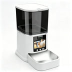 6L Large Capacity Automatic Cat Dog Feeder Smart Pet Feeder Two-Way Video Solid Pattern Bowls Battery Powered App Remote Control