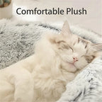 40CM Warm Cat Bed Mat Long Plush House Sofa Soft Sleeping Pet Basket for Dogs Bed Cats Nest Pet Bed Cushion Support Dropshipping