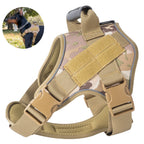 1000D Nylon Dog Vest Harness Set Modern Tactical Outdoor Training Vest Quick Release for Summer Winter Hunting Featuring Print
