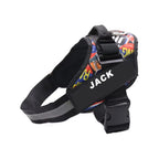 Custom Dog Harness Vest ID Patch Reflective Breathable Adjustable Pet Harness Designer Dog Harness Outdoor Dog Products
