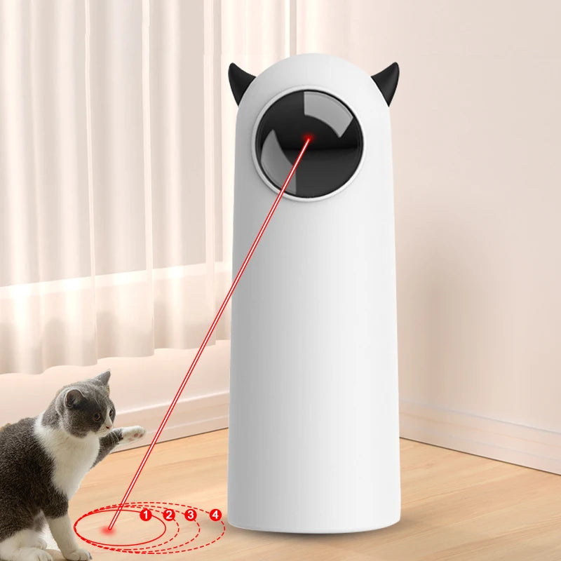 Automatic Eco-Friendly Plastic Cat Toys Interactive Smart Teasing Pet LED Laser Indoor Toy Accessories Handheld Electronic