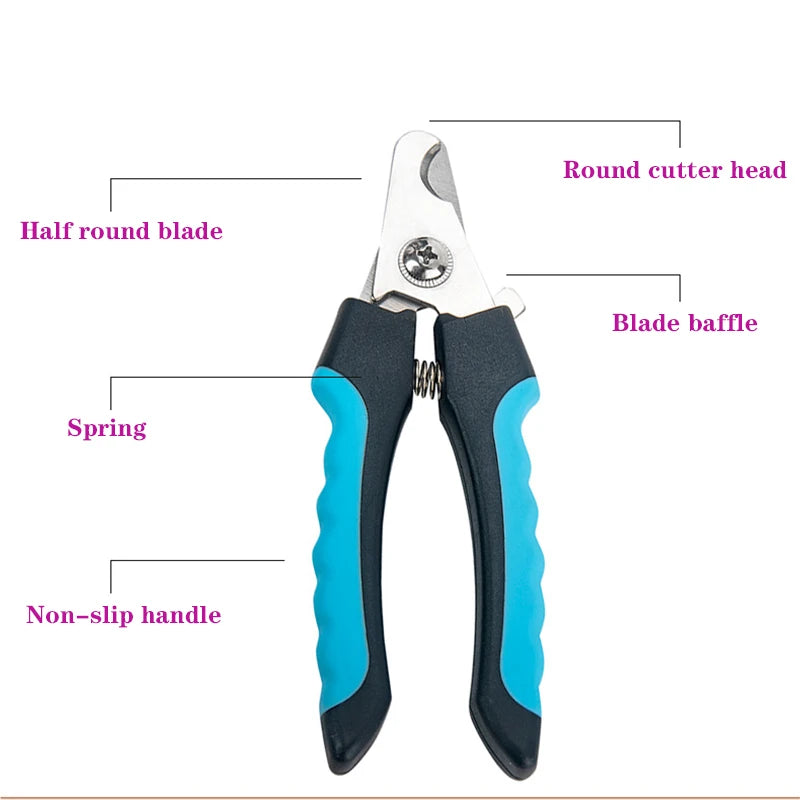 Professional Stainless Steel Pet Nail Trimmer Labor-Saving Convenient Dog Grooming Tool Essential Pet Supplies