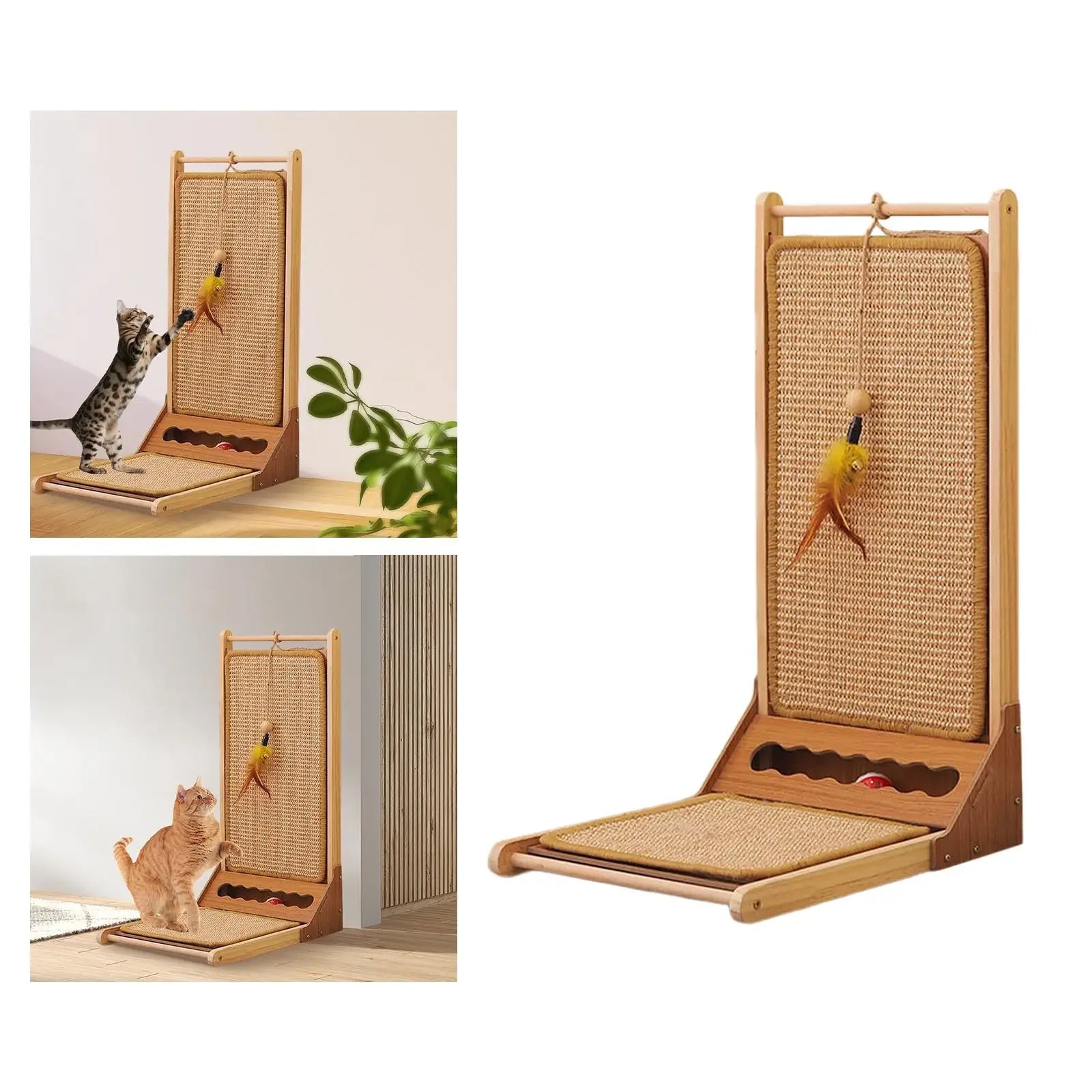 Vertical Cat Scratcher Cardboard Protect Carpets and Sofas Scratching Post Cat Scratcher Mat for Kitten Indoor Cats Playing