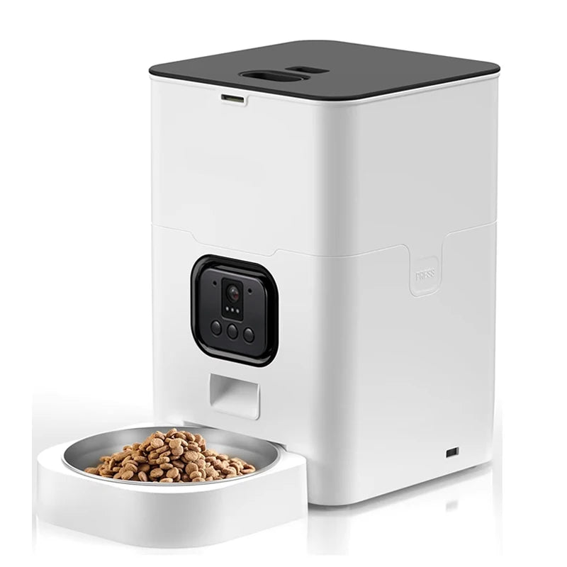 OEM 4L Dog Food Dispenser With Camera for Large Dogs 2 Way Audio Night Vision Smart Cat Feeder Automatic Pet Feeder With Camera