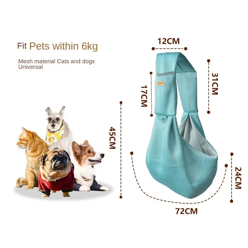 Comfortable Pet Dog Carrier Bag Crossbody Pet Shoulder Bag Outdoor Travel Portable Cat Puppy Sling Pet Supplies