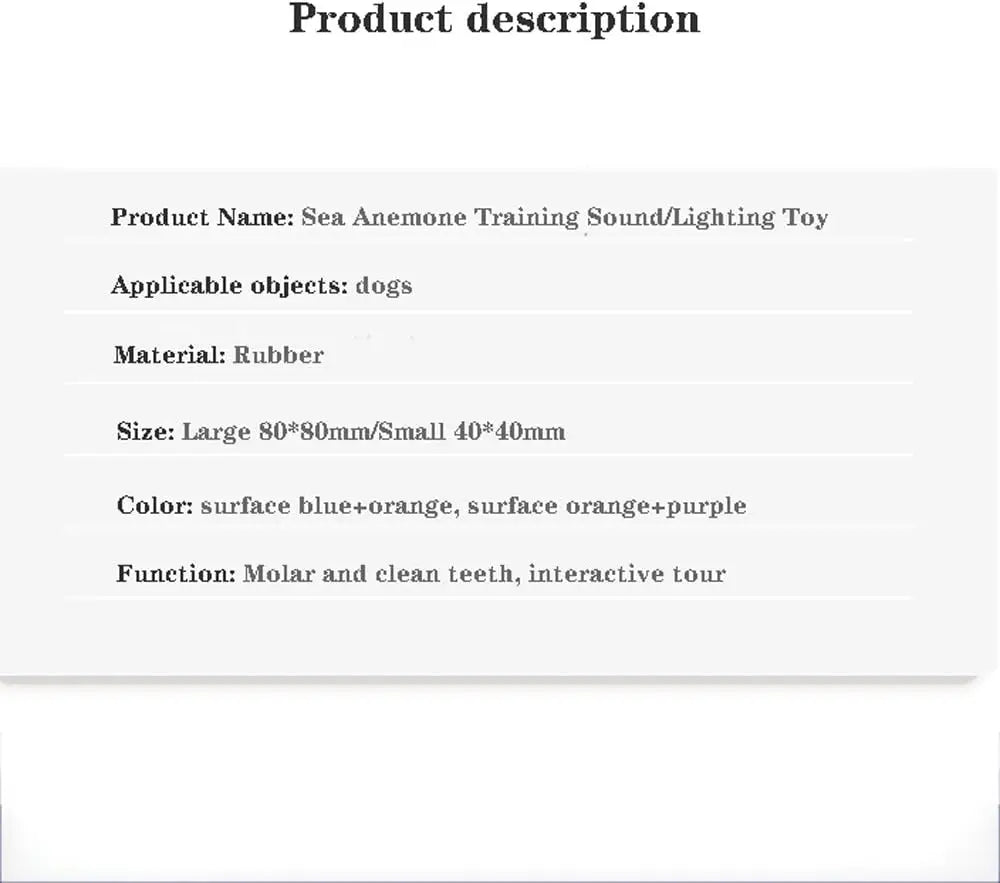 Dog Chew Toys Interactive Dog Toy Ball Stable Squeaky Dog Toy Durable Chew Toy Safe and Non-Toxic Durable