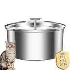 3.2L Automatic Cat Water Fountain Stainless Steel Pet Water Fountain with Carbon Filters Automatic Cat Fountain with Quiet Pump