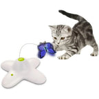 Automatic Cat Toys Motion Activated Butterfly Funny Toys Electronic Pet Cat Interactive Flutter Bug Puppy Toy Cat Accessories