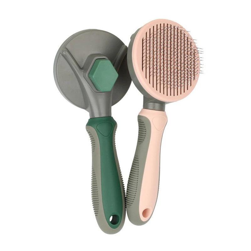 Dog Brush Self-Cleaning Cat Comb Needle Portable Pet Hair Remove Brush for Long Hair Dogs Pet Grooming Brush Dog Products
