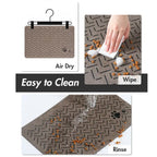 Non Slip Silicone Pet Food Mat Rapid Absorbent Dog Cat Square Bone Shaped Feeding Mat